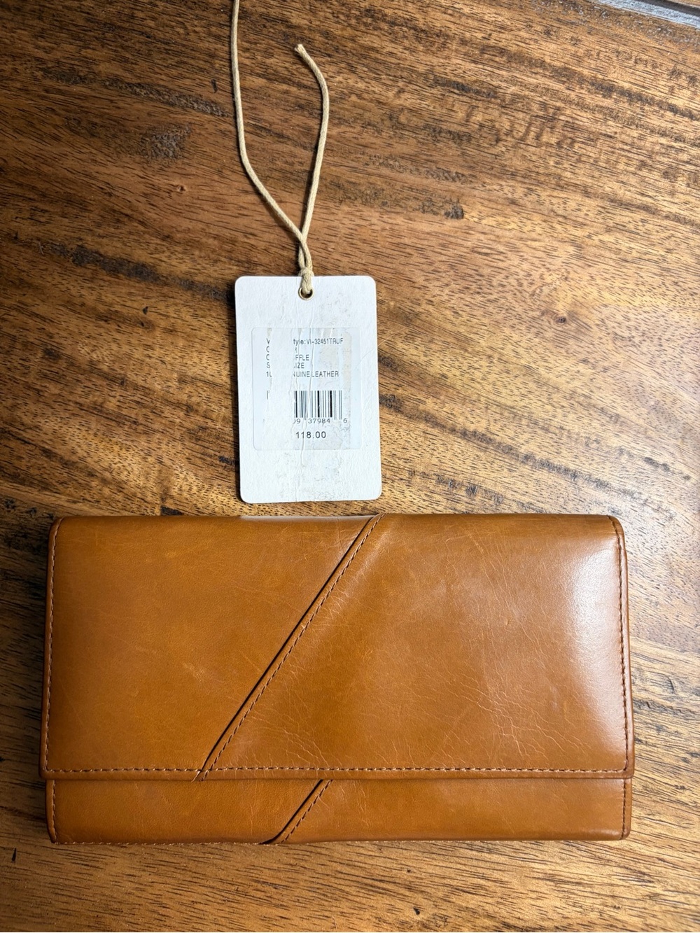 Leather Trifold Wallet - Truffle by HOBO